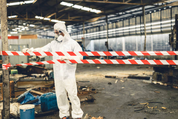 Professional Trauma Scene Cleanup technician working in Whitehall, MI